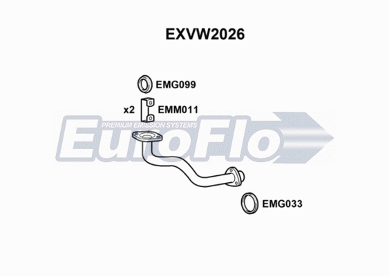 Exhaust Pipe (EXVW2026)