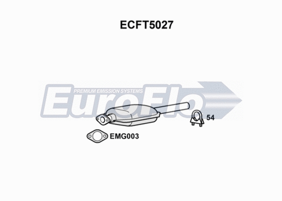 Catalytic Converter (ECFT5027)