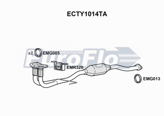 Catalytic Converter (ECTY1014TA)