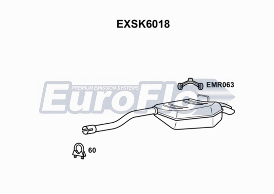 Rear Muffler (EXSK6018)