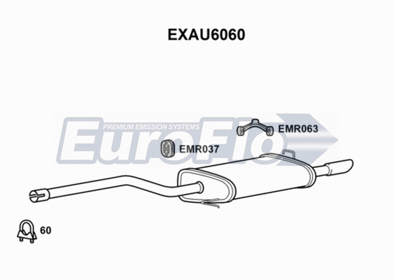 Rear Muffler (EXAU6060)