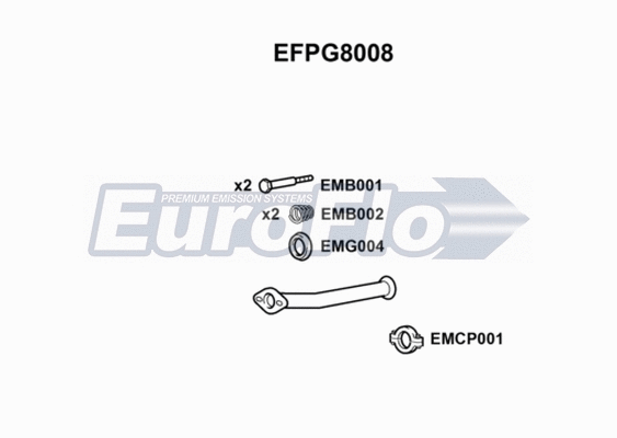 Exhaust Pipe (EFPG8008)