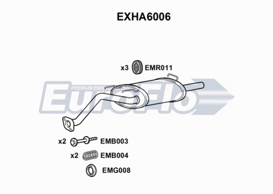 Rear Muffler (EXHA6006)