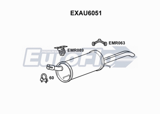 Rear Muffler (EXAU6051)