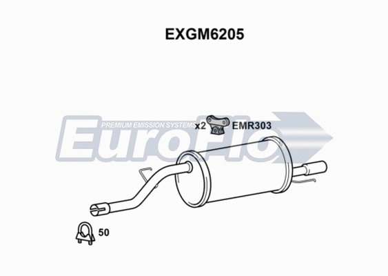 Rear Muffler (EXGM6205)