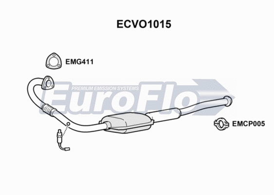 Catalytic Converter (ECVO1015)