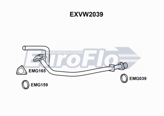 Exhaust Pipe (EXVW2039)