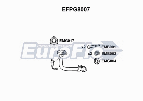 Exhaust Pipe (EFPG8007)
