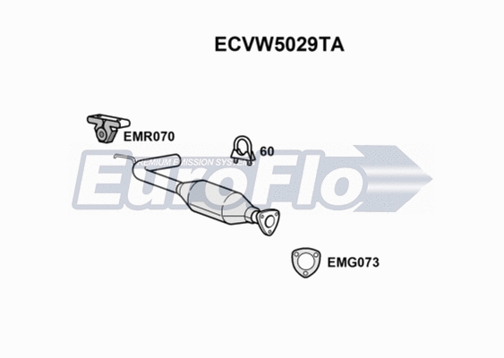 Catalytic Converter (ECVW5029TA)