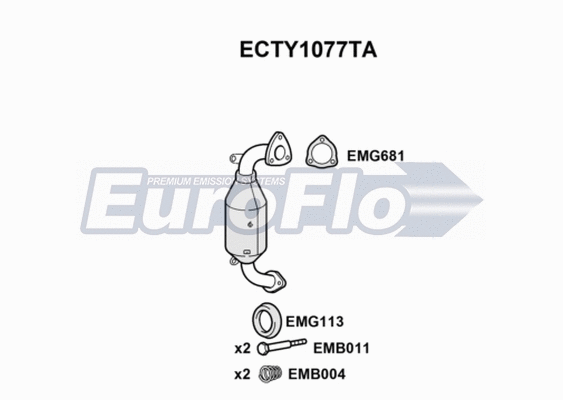 Catalytic Converter (ECTY1077TA)