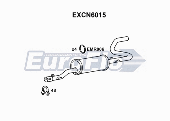 Rear Muffler (EXCN6015)