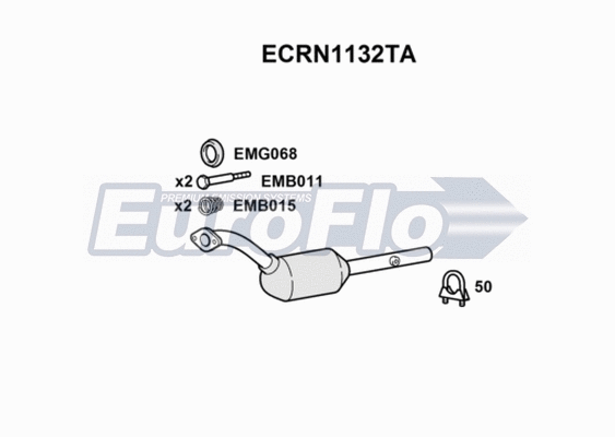 Catalytic Converter (ECRN1132TA)