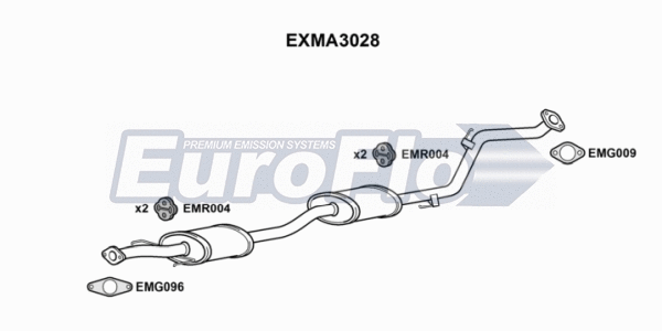 Centre Muffler (EXMA3028)
