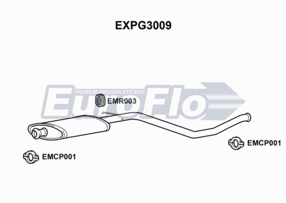 Centre Muffler (EXPG3009)