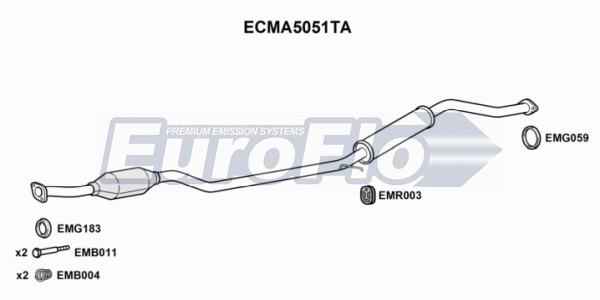 Catalytic Converter (ECMA5051TA)