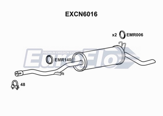 Rear Muffler (EXCN6016)