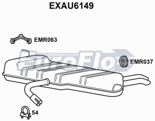 Rear Muffler (EXAU6149)