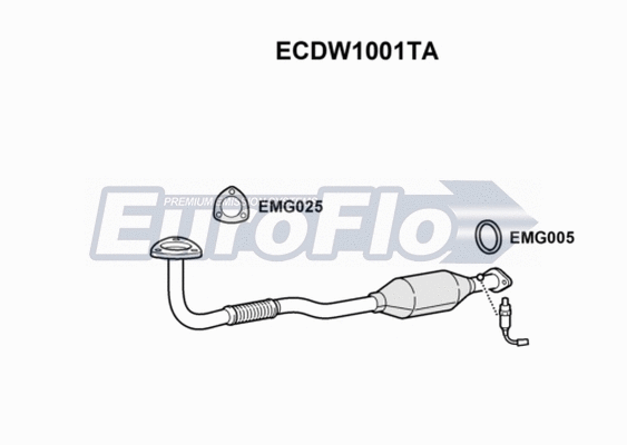 Catalytic Converter (ECDW1001TA)