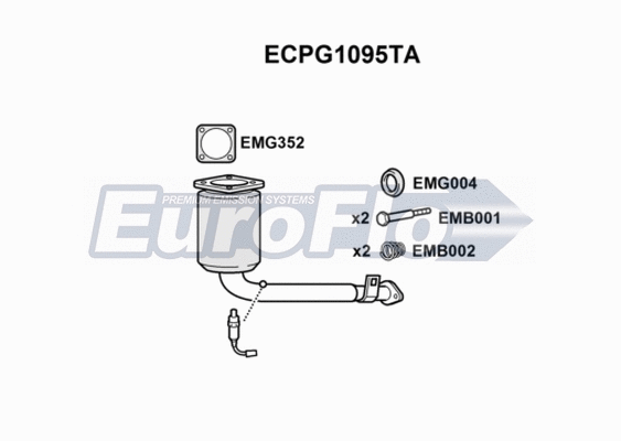 Catalytic Converter (ECPG1095TA)