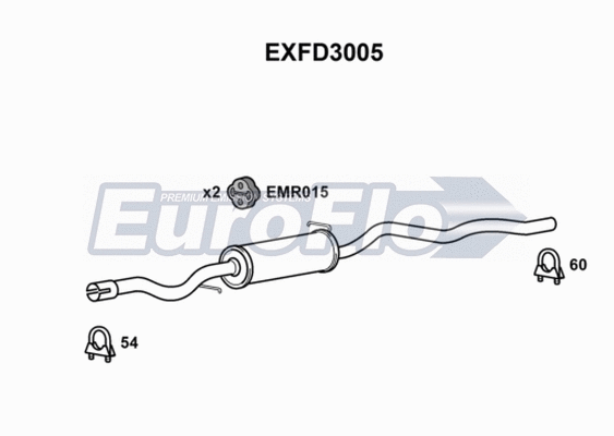 Centre Muffler (EXFD3005)