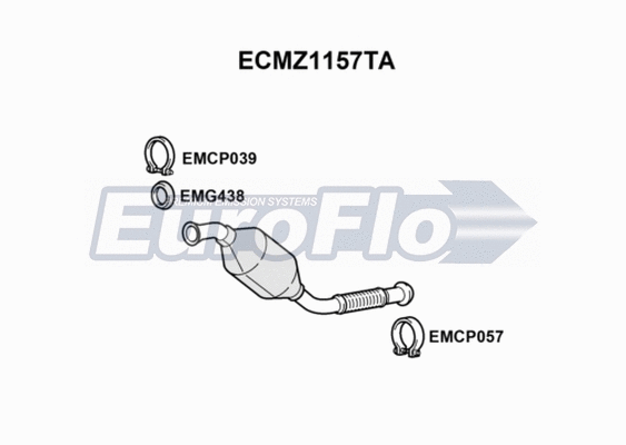 Catalytic Converter (ECMZ1157TA)