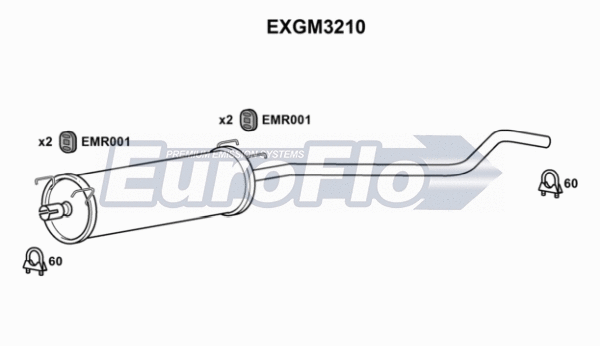 Centre Muffler (EXGM3210)