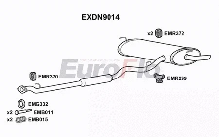 Centre/Rear Muffler (EXDN9014)