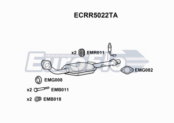 Catalytic Converter (ECRR5022TA)