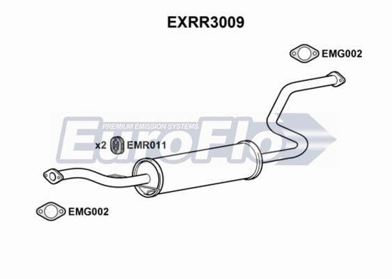 Centre Muffler (EXRR3009)