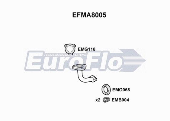 Exhaust Pipe (EFMA8005)