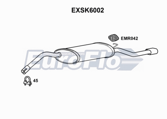 Rear Muffler (EXSK6002)