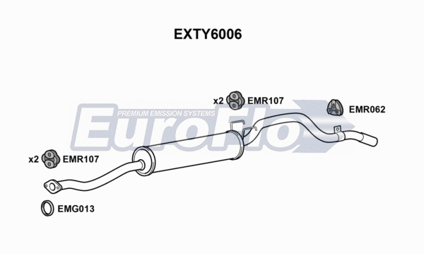 Rear Muffler (EXTY6006)