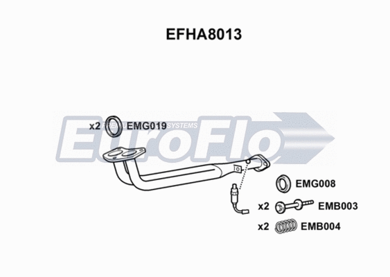 Exhaust Pipe (EFHA8013)