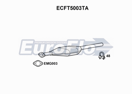 Catalytic Converter (ECFT5003TA)