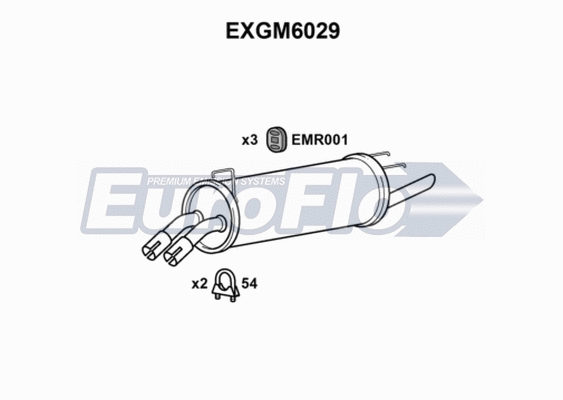 Rear Muffler (EXGM6029)