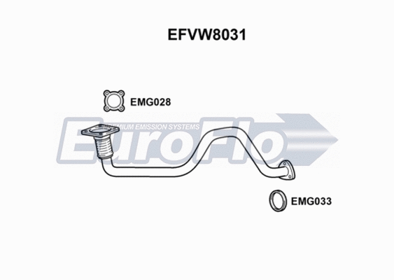 Exhaust Pipe (EFVW8031)