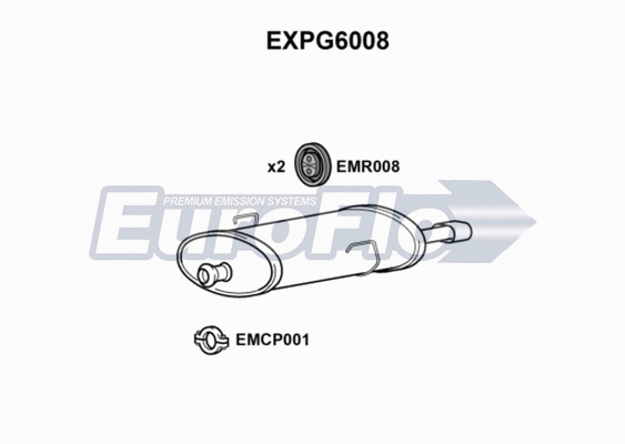 Rear Muffler (EXPG6008)