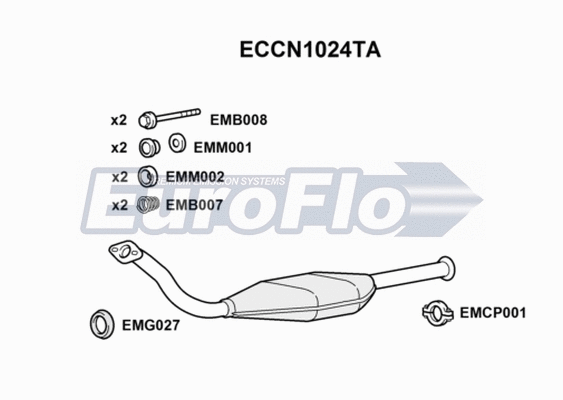 Catalytic Converter (ECCN1024TA)