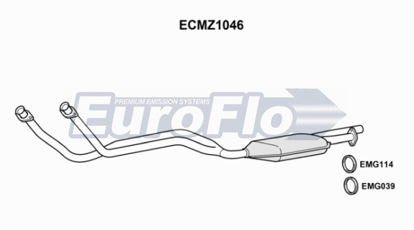 Catalytic Converter (ECMZ1046)