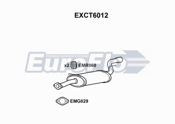 Rear Muffler (EXCT6012)
