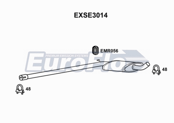 Centre Muffler (EXSE3014)