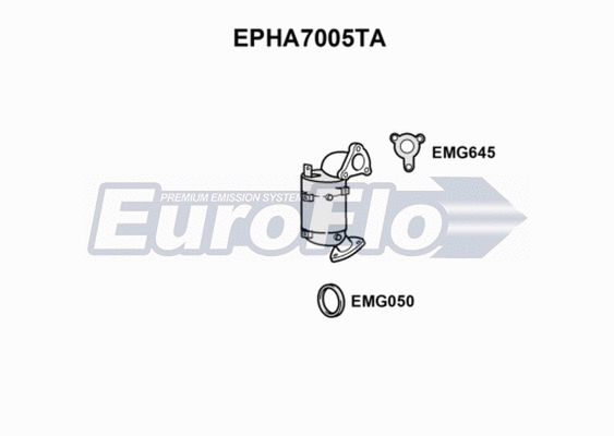 Soot/Particulate Filter, exhaust system (EPHA7005TA)