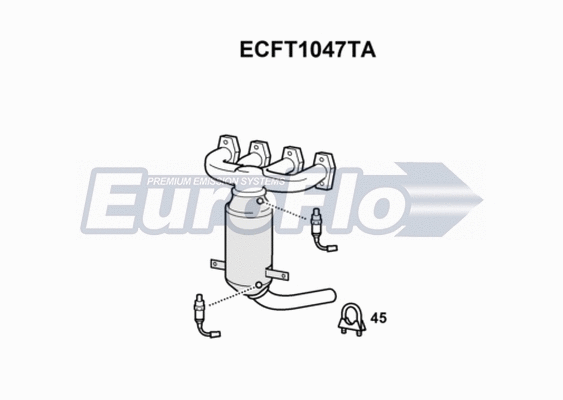 Catalytic Converter (ECFT1047TA)