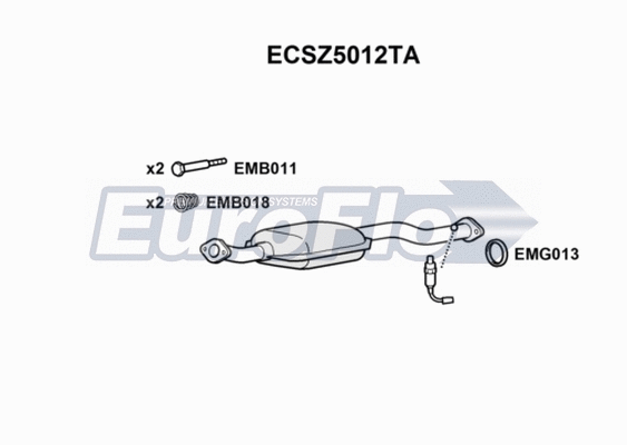 Catalytic Converter (ECSZ5012TA)