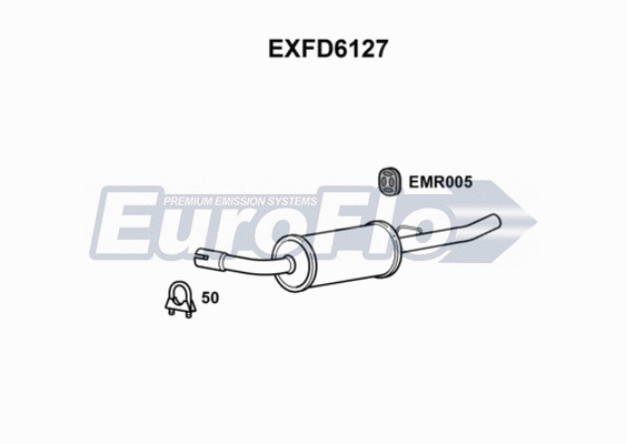 Rear Muffler (EXFD6127)