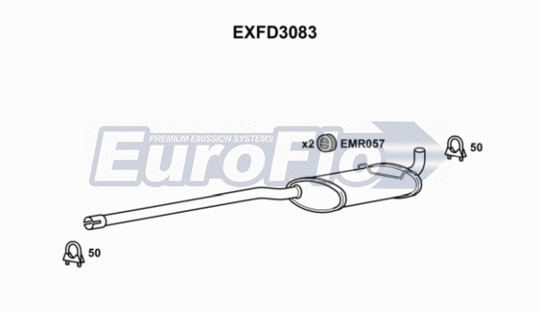 Centre Muffler (EXFD3083)