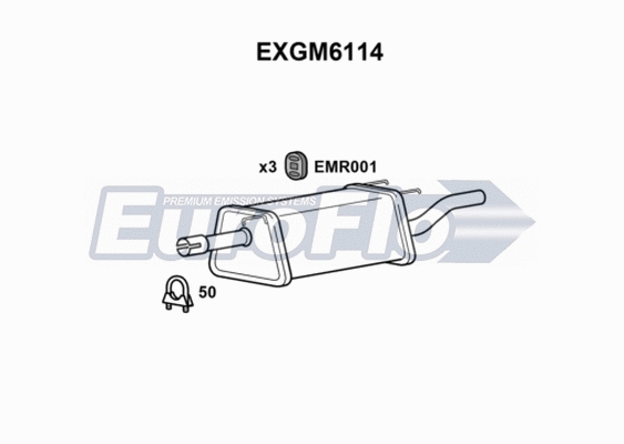 Rear Muffler (EXGM6114)