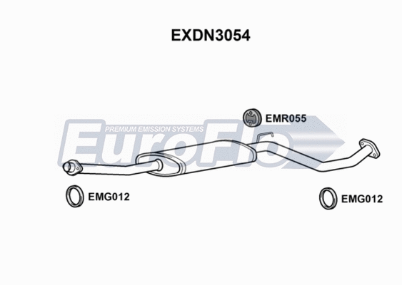 Centre Muffler (EXDN3054)