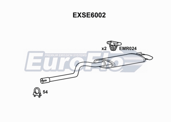 Rear Muffler (EXSE6002)