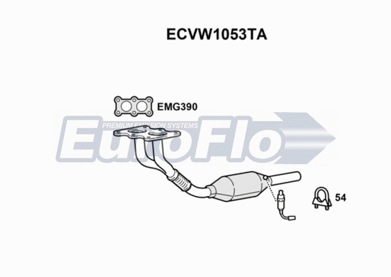 Catalytic Converter (ECVW1053TA)